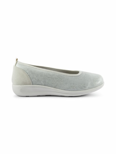 Hallux-Ballerina Komfortweite Weiss