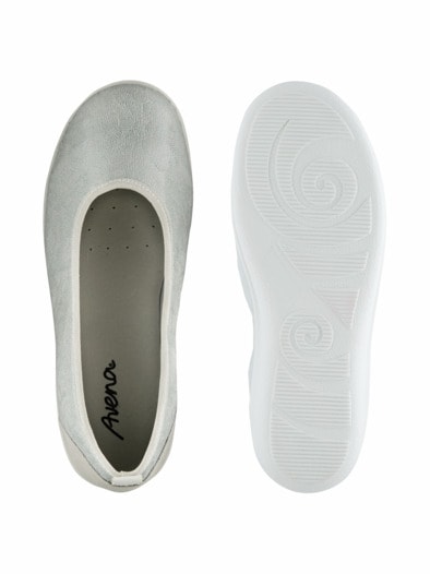 Hallux-Ballerina Komfortweite Weiss