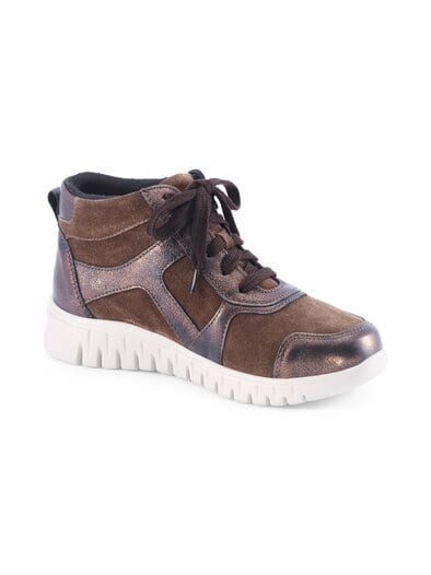 Hallux-Komfort  Bootie Federleicht Braun