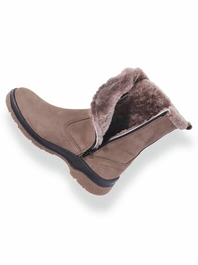 Lammfell-Stiefel Ultragrip Taupe