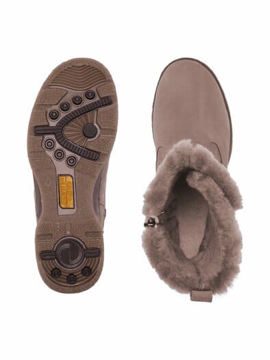Lammfell-Stiefel Ultragrip Taupe