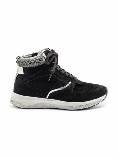 Hallux-Sneaker-Bootie Extraweit Schwarz