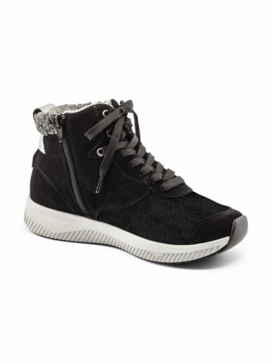 Hallux-Sneaker-Bootie Extraweit Schwarz