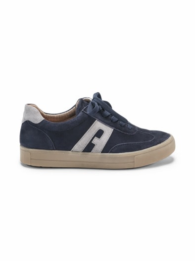 Hallux-Schnürer-Soft Grau/ Blau