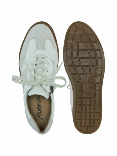 Hallux-Schnürer-Soft Weiß/ Beige