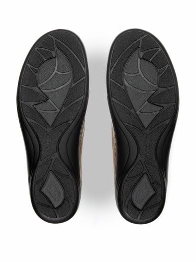Hallux-Klettslipper Extraweit Taupe