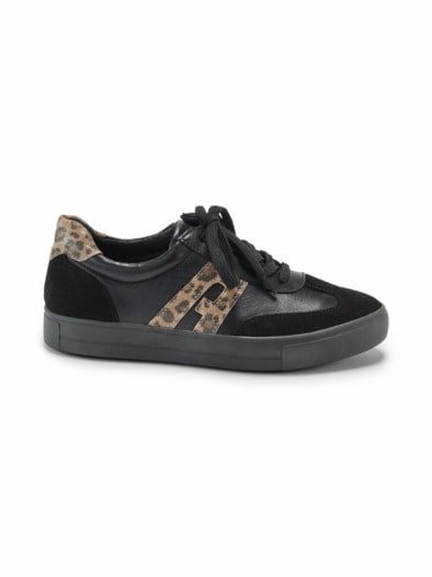 Hallux-Schnürer-Soft Schwarz/ Leopar