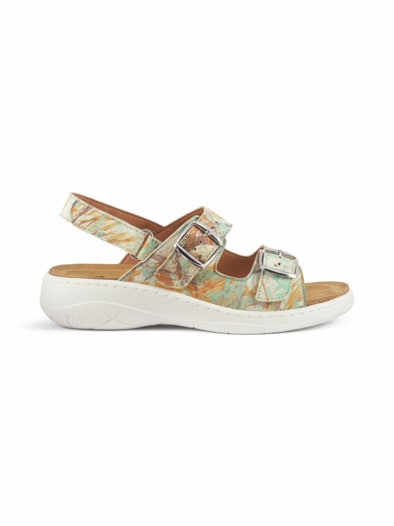Komfort-Sandale Korkfußbett Multicolor