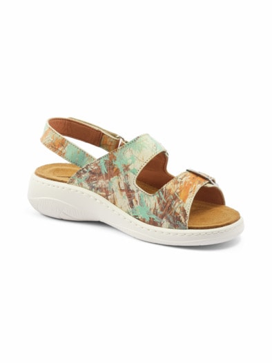 Komfort-Sandale Korkfußbett Multicolor