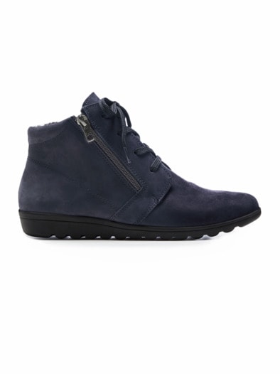 Reißverschluss-Bootie Rutschsicher Blau