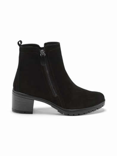 Hallux-Absatz Stiefelette Comfort Schwarz