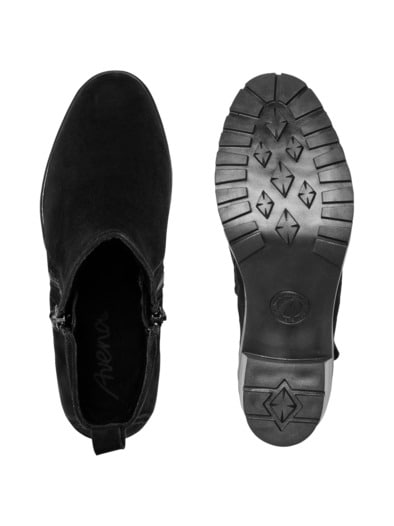 Hallux-Absatz Stiefelette Comfort Schwarz