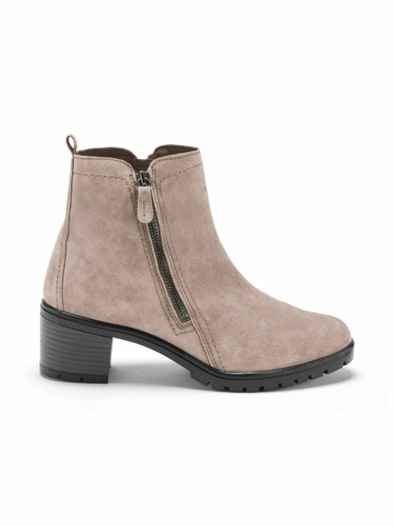 Hallux-Absatz Stiefelette Comfort Taupe