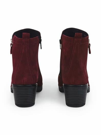 Hallux-Absatz Stiefelette Comfort Bordeaux