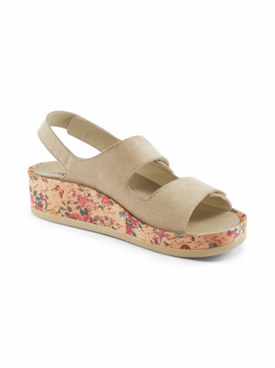 3er-Klettsandale Memory Beige