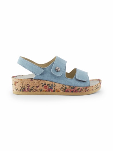 3er-Klettsandale Memory Hellblau
