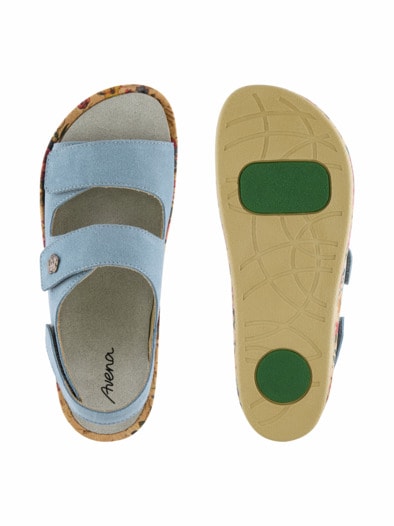 3er-Klettsandale Memory Hellblau