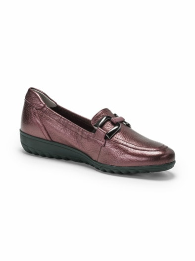 Hirschleder-Slipper Komfort Chic Bordeaux