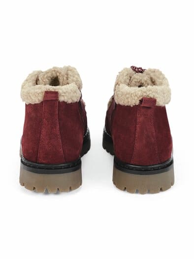 Hallux-Knöchelbootie Kuschelweich Bordeaux
