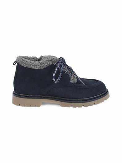 Hallux-Knöchelbootie Kuschelweich Dunkelblau