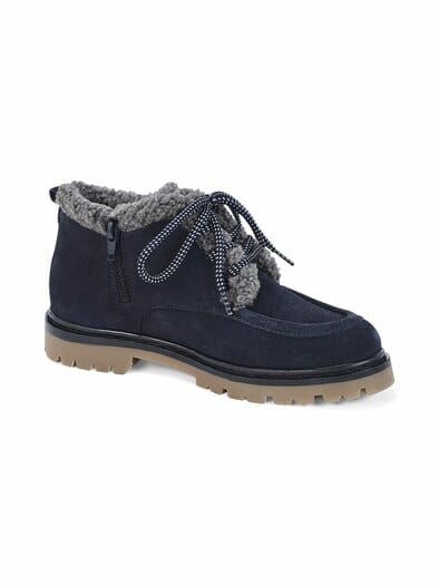 Hallux-Knöchelbootie Kuschelweich Dunkelblau