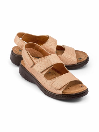 Magnetfußbett-Sandale Beige