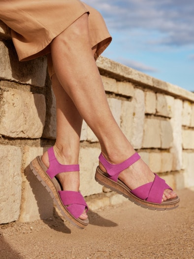 Hallux-Sandale Weichfußbett Pink