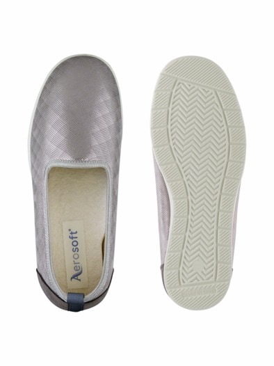 Hallux-Slipper Superstretch Silber-Grau