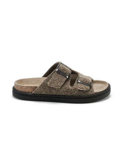 Hallux-Filz-Pantolette Reflex Beige