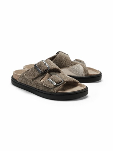 Hallux-Filz-Pantolette Reflex Beige
