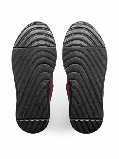 Hallux-Stretchbootie Naturform Bordeaux