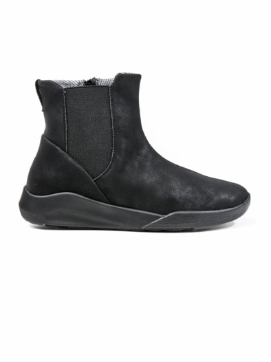 Hallux-Stretchbootie Naturform Schwarz