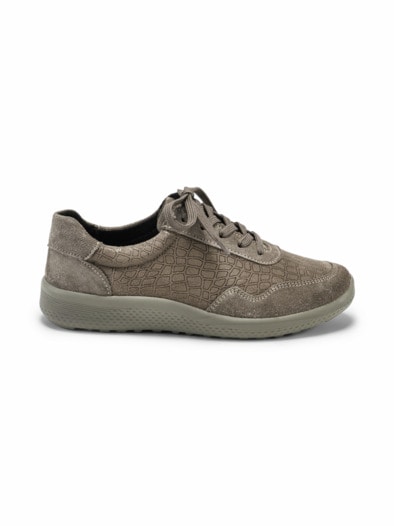 Hallux-Schnürer Superstretch Weite Taupe