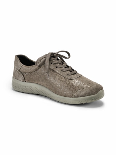 Hallux-Schnürer Superstretch Weite Taupe