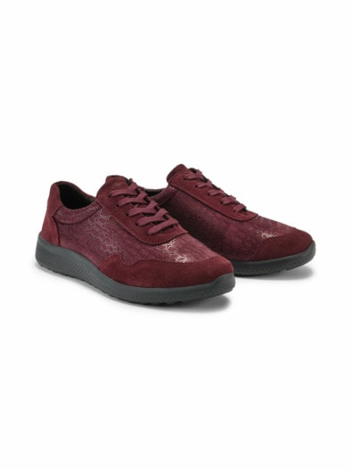 Hallux-Schnürer Superstretch Weite Bordeaux