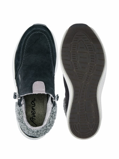 Doppel-RV-Bootie Extraweit Schwarz
