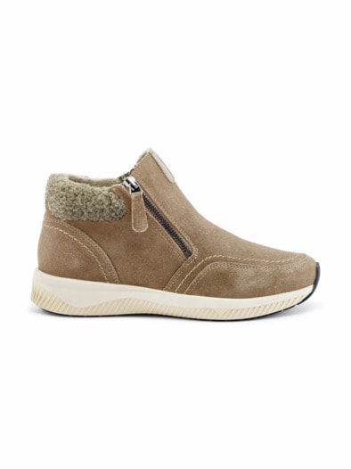 Doppel-RV-Bootie Extraweit Beige