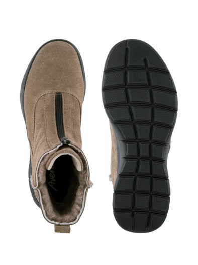 Hallux-Lammfell-Bootie Beige