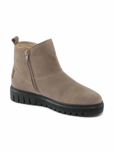 Leicht-Bootie Winterwarm Taupe