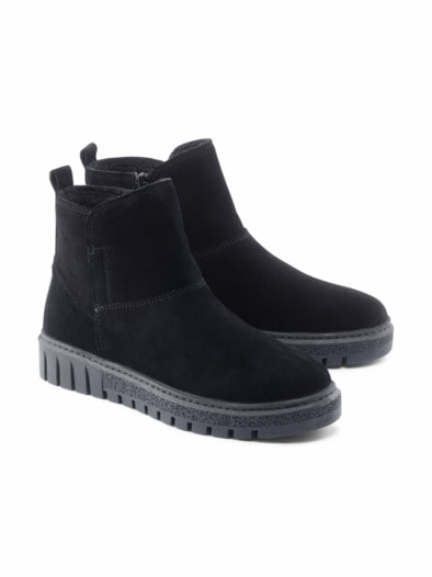 Leicht-Bootie Winterwarm Schwarz