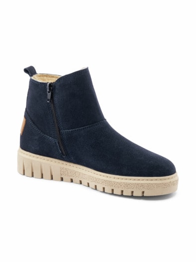 Leicht-Bootie Winterwarm Marine