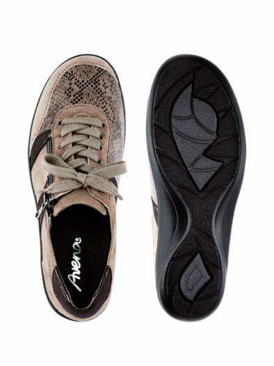 Hallux-Schnürer Extrabreit Taupe