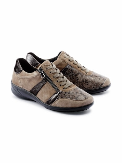 Hallux-Schnürer Extrabreit Taupe