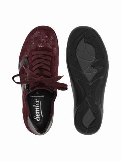 Hallux-Schnürer Extra-Weite Bordeaux