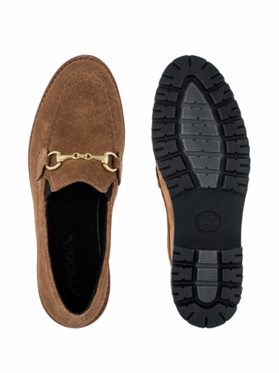 Hallux-Slipper Schrittsicher Cognac