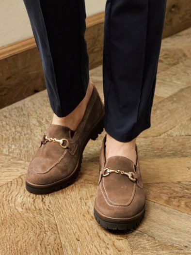 Hallux-Slipper Schrittsicher Cognac