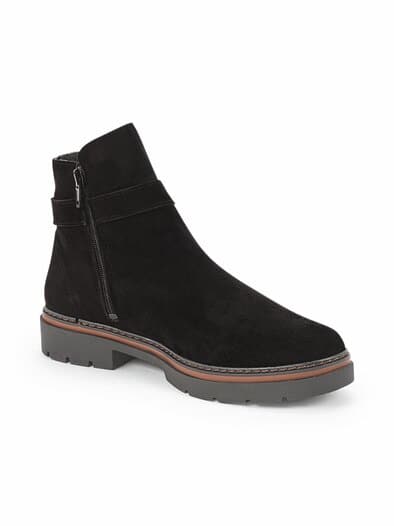 Hallux-Stiefelette Komfortleicht Schwarz