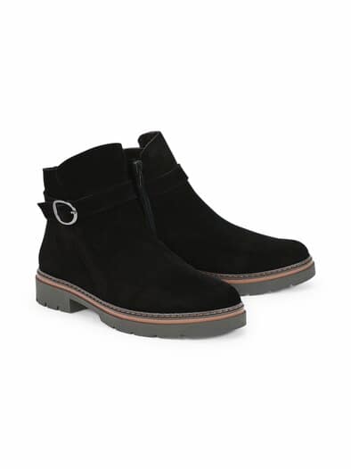 Hallux-Stiefelette Komfortleicht Schwarz