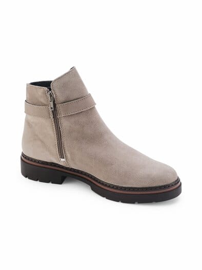 Hallux-Stiefelette Komfortleicht Beige
