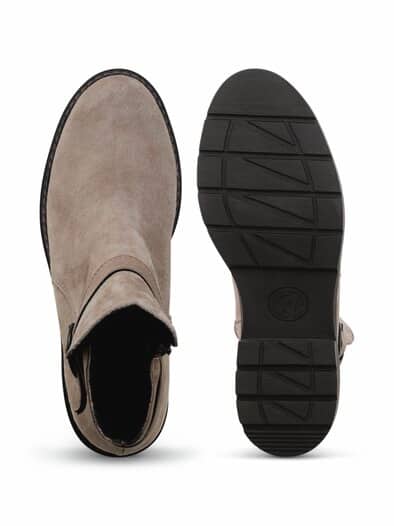 Hallux-Stiefelette Komfortleicht Beige